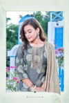 Monica By Chhaya Printed Silk Embroidery Kurti With Bottom Dupatta Wholesalers In Delhi